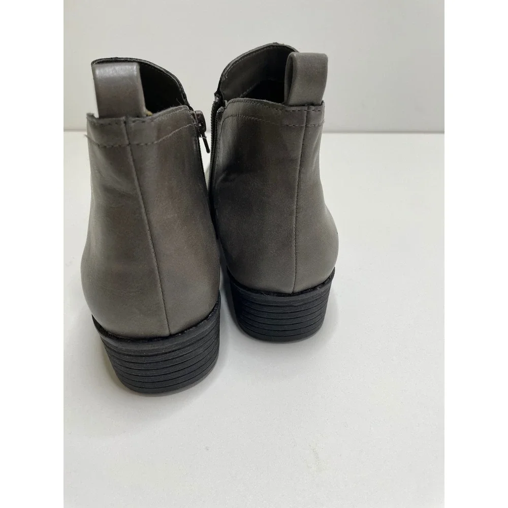 American Rag Cadee Womens‎ Ankle Boots Grey Taupe Block Heel Booties Size 9.5 M